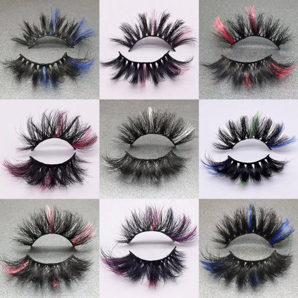 China 3D Color Mink Eyelashes Wholesale