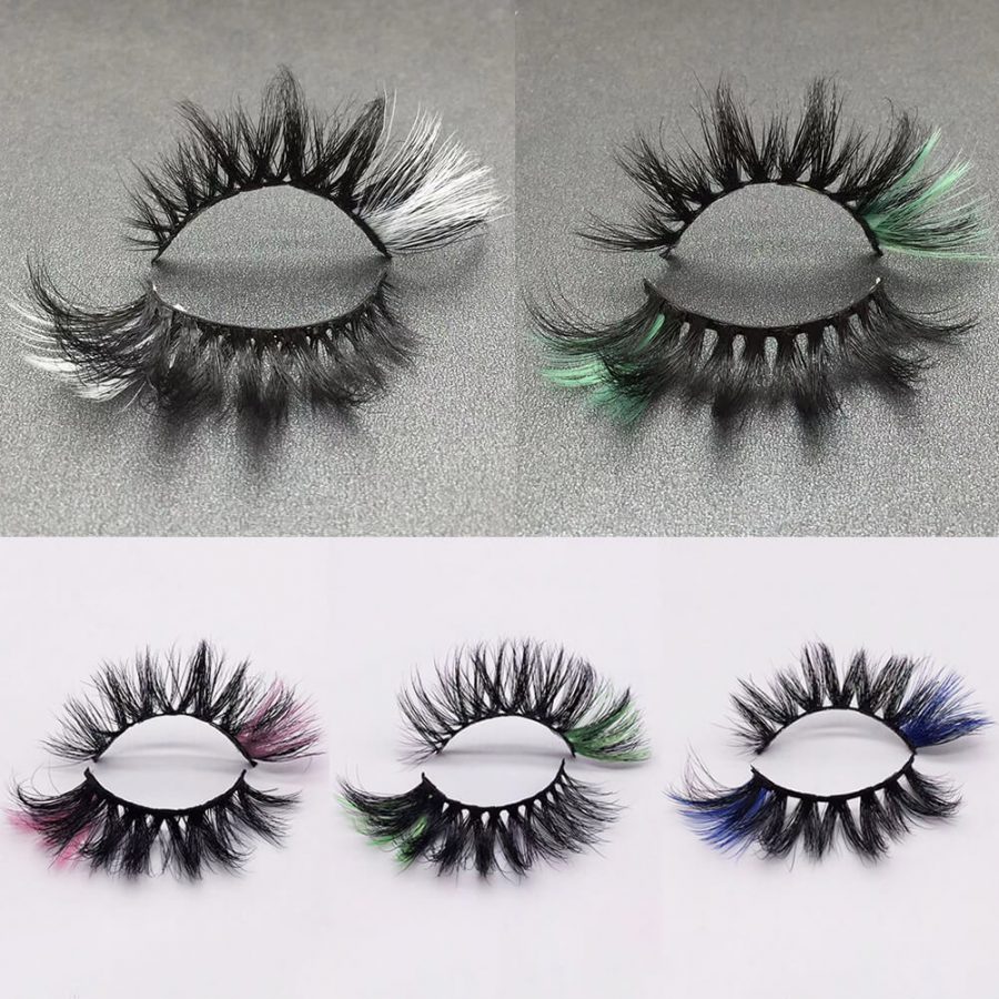 China 3D Color Mink Eyelashes Wholesale