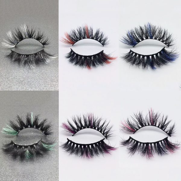 China 3D Color Mink Eyelashes Wholesale