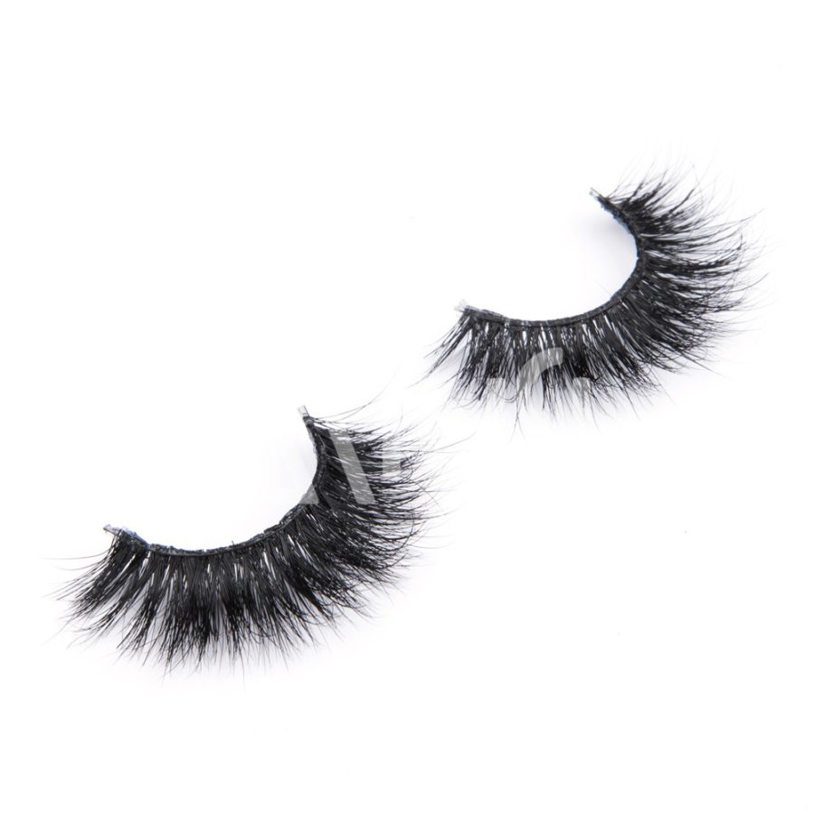 MIUSI Wholesale 3D Invisible Band Mink Lashes Volume Black Long Thick Eyelashes MEC0003